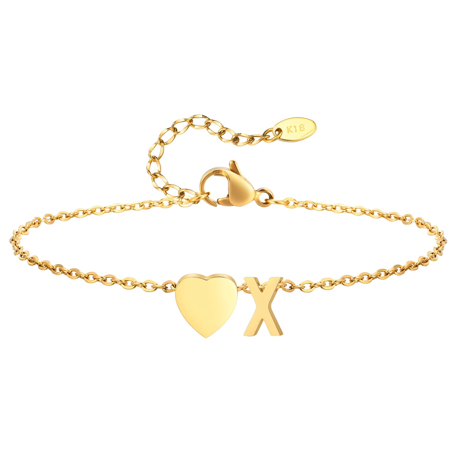 Tornozeleira com Inicial Ouro 18k