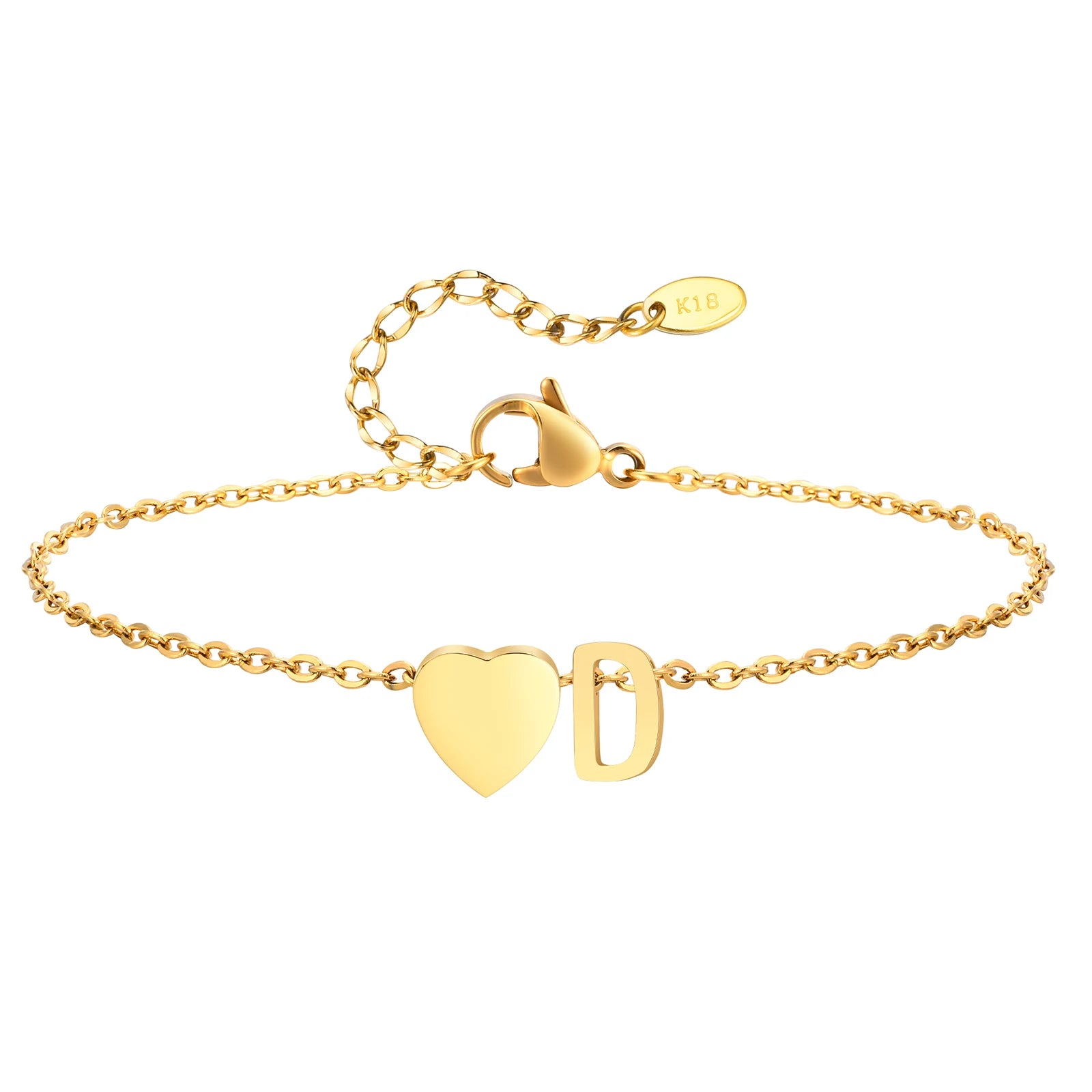Tornozeleira com Inicial Ouro 18k