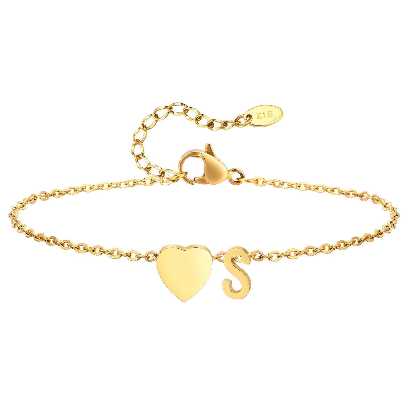 Tornozeleira com Inicial Ouro 18k