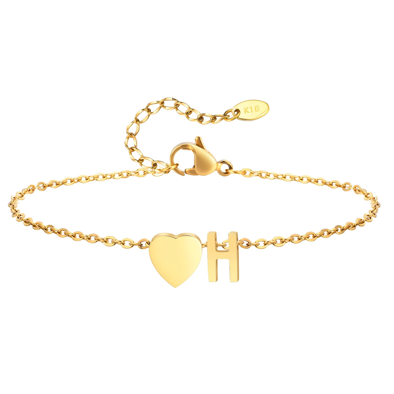 Tornozeleira com Inicial Ouro 18k