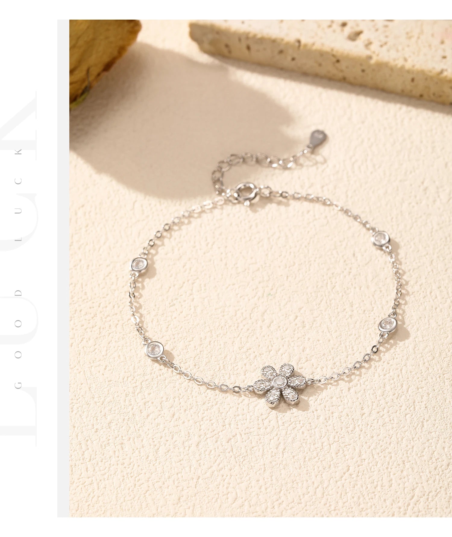 Pulseira Flor Life Prata 925