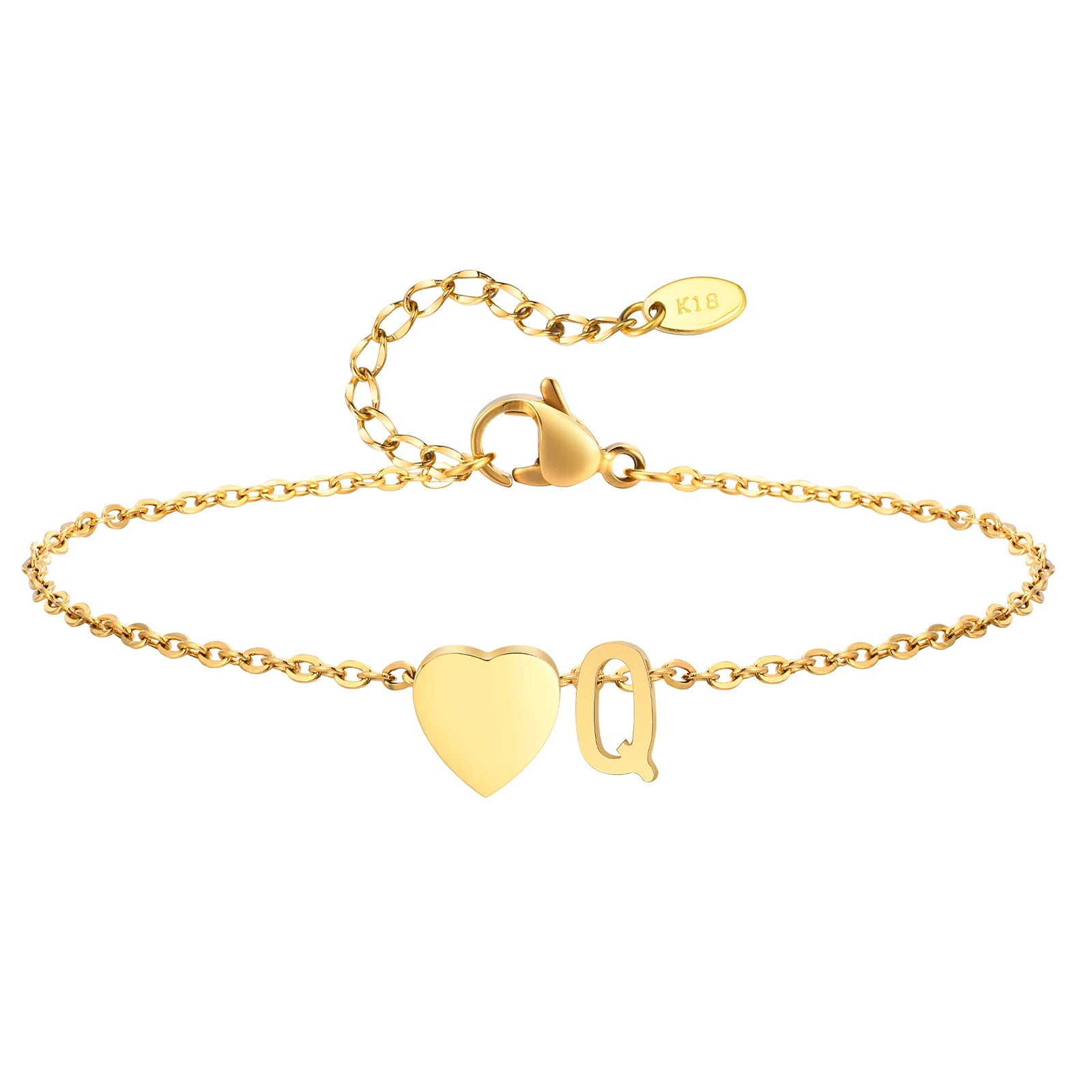 Tornozeleira com Inicial Ouro 18k
