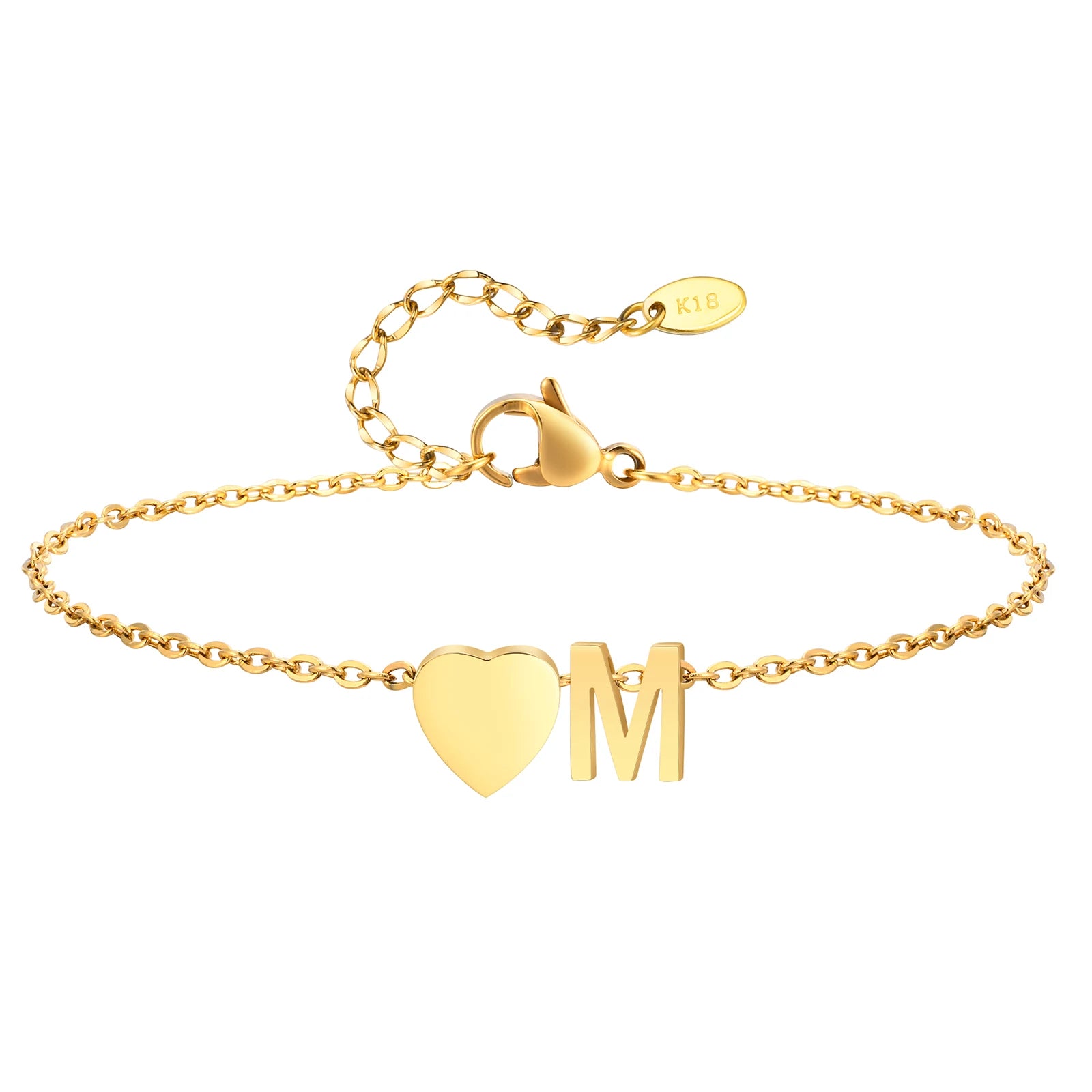 Tornozeleira com Inicial Ouro 18k