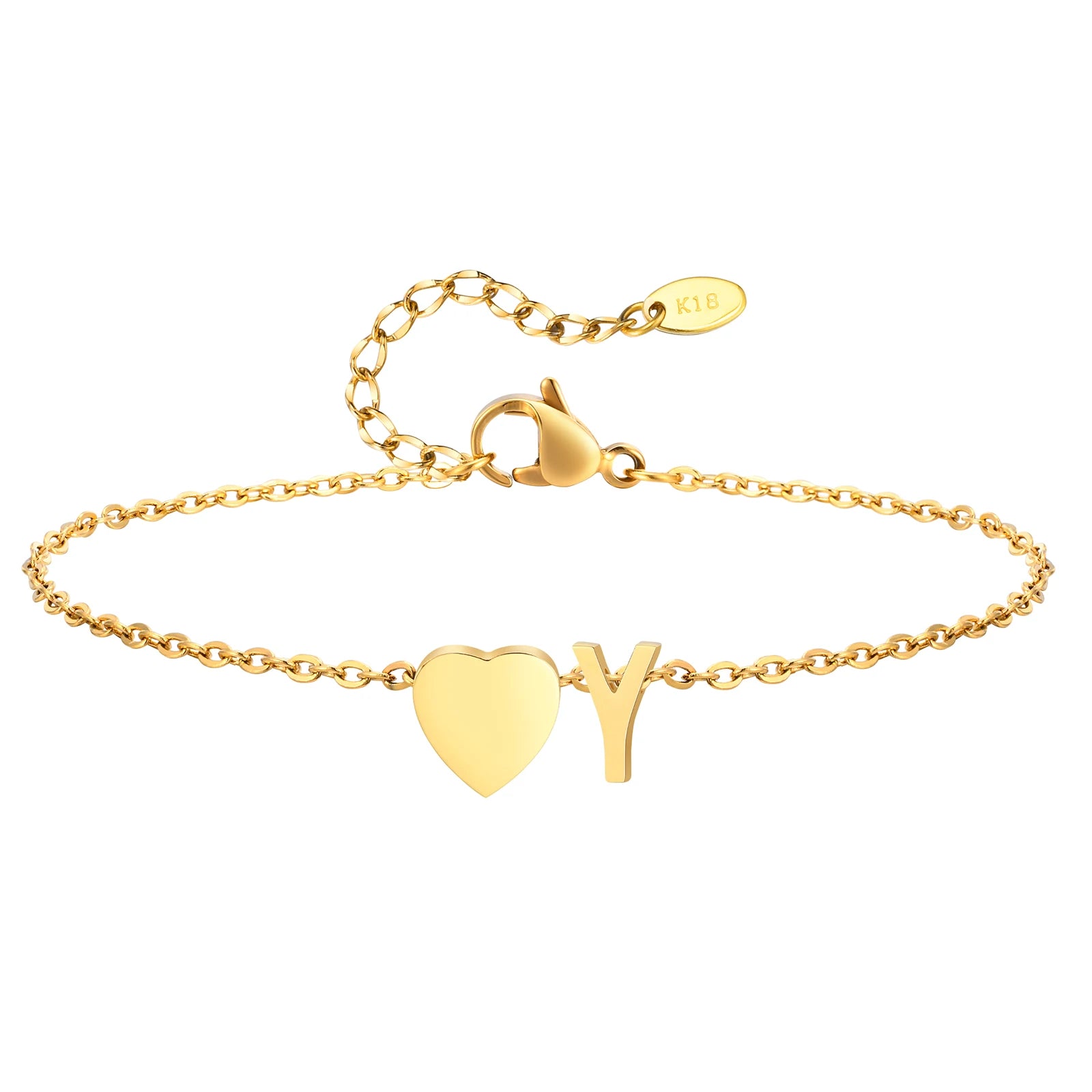 Tornozeleira com Inicial Ouro 18k