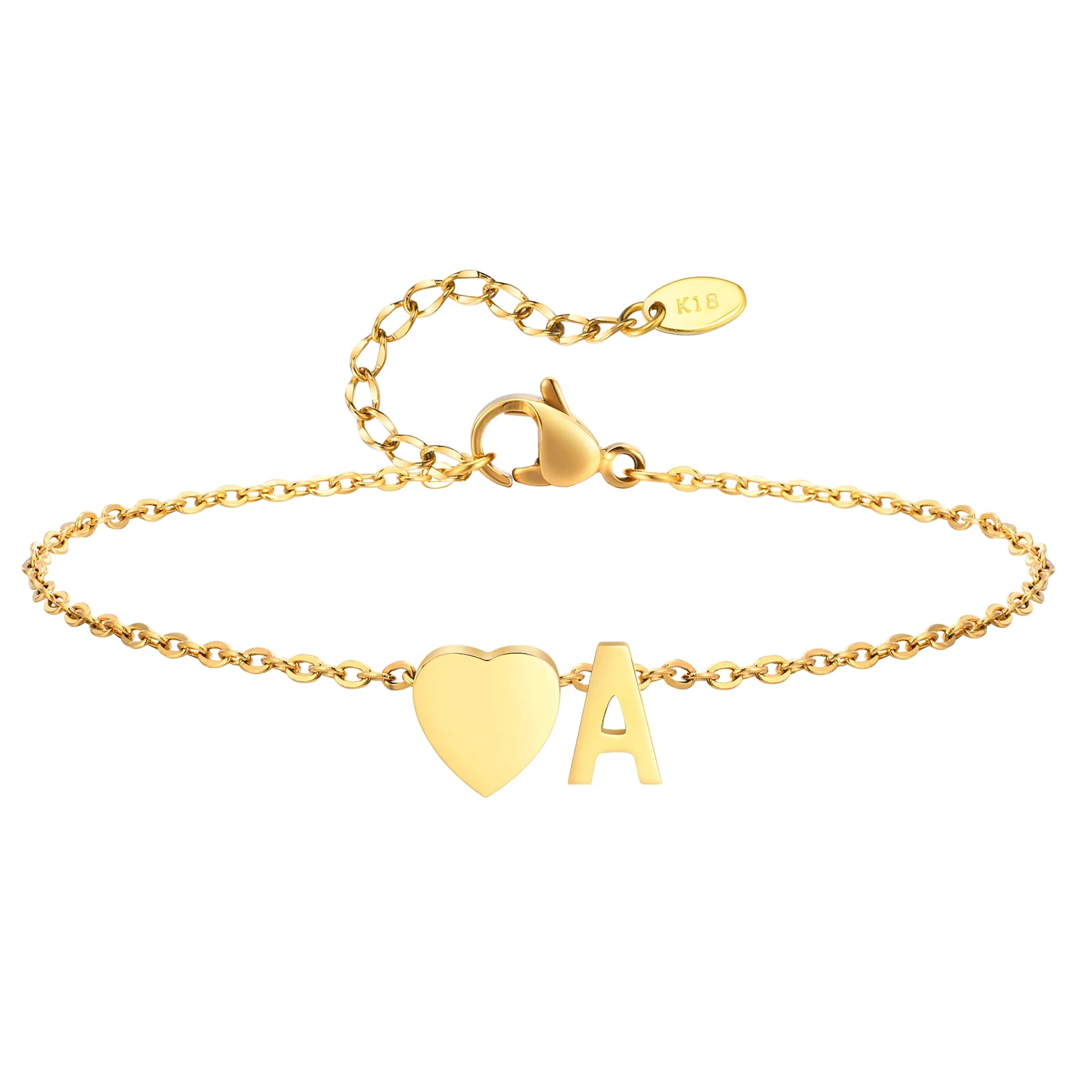 Tornozeleira com Inicial Ouro 18k