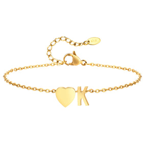 Tornozeleira com Inicial Ouro 18k