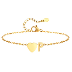 Tornozeleira com Inicial Ouro 18k