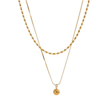 Colar Duplo Camadas Ouro 18k