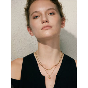 Colar Duplo Camadas Ouro 18k