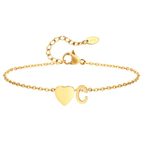 Tornozeleira com Inicial Ouro 18k