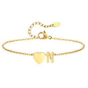 Tornozeleira com Inicial Ouro 18k