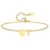 Tornozeleira com Inicial Ouro 18k
