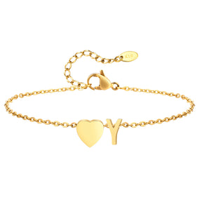 Tornozeleira com Inicial Ouro 18k