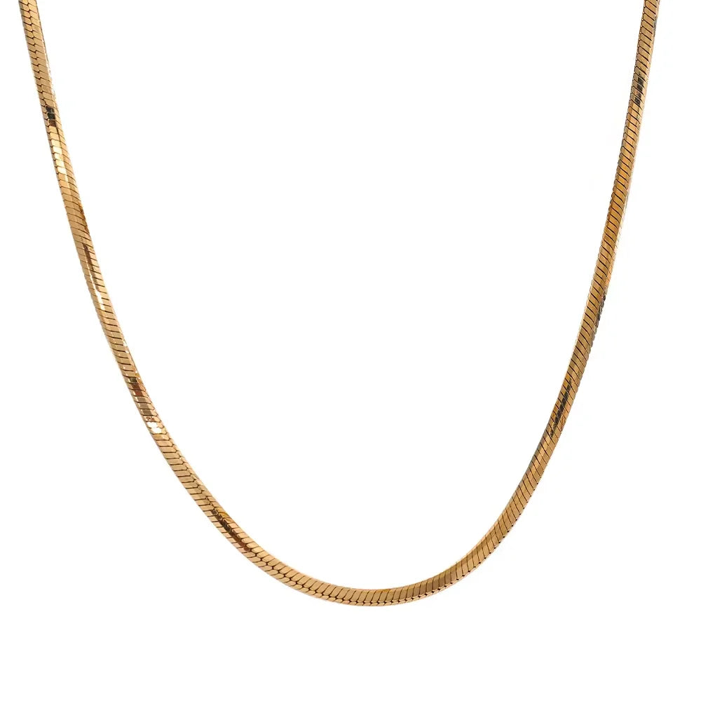Colar Elegante Longo Ouro 18k
