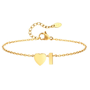Tornozeleira com Inicial Ouro 18k