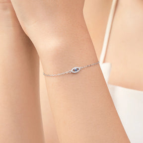 Pulseira Olho Azul Prata 925.
