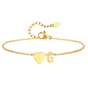 Tornozeleira com Inicial Ouro 18k