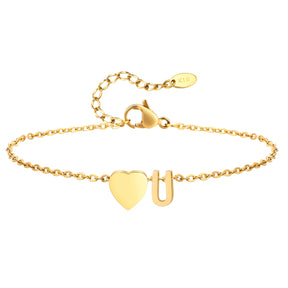 Tornozeleira com Inicial Ouro 18k