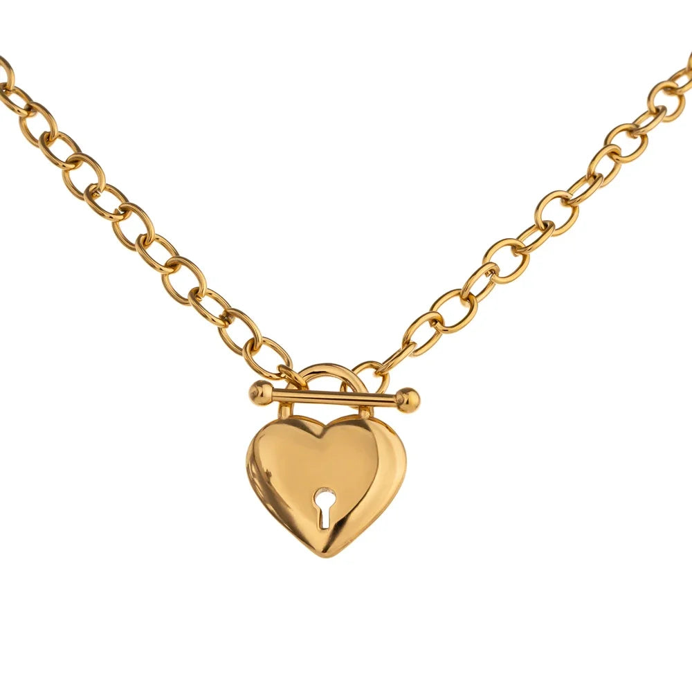 Colar Coração Romântico Ouro 18k