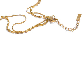 Colar Duplo Camadas Ouro 18k