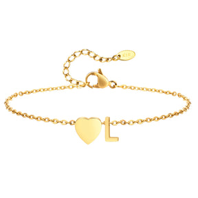 Tornozeleira com Inicial Ouro 18k