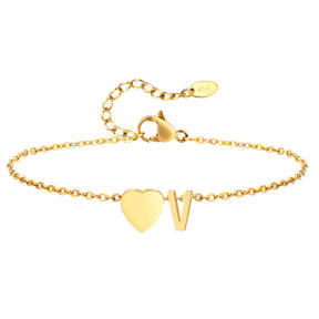 Tornozeleira com Inicial Ouro 18k