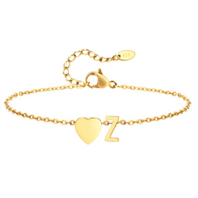 Tornozeleira com Inicial Ouro 18k
