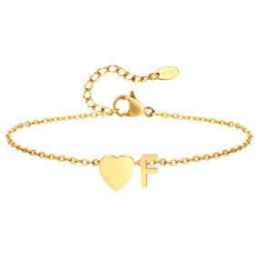 Tornozeleira com Inicial Ouro 18k